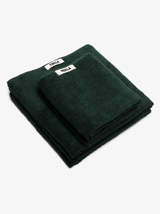 Green Organic Cotton Towel Set