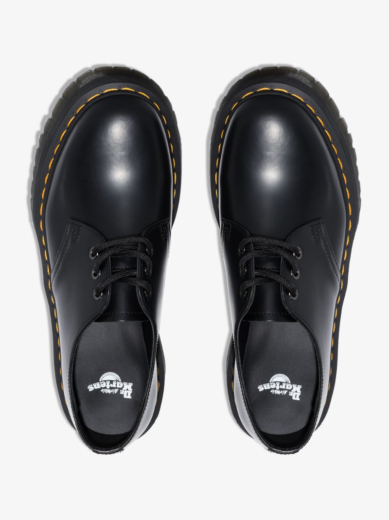 Black 1461 Platform Leather Shoes