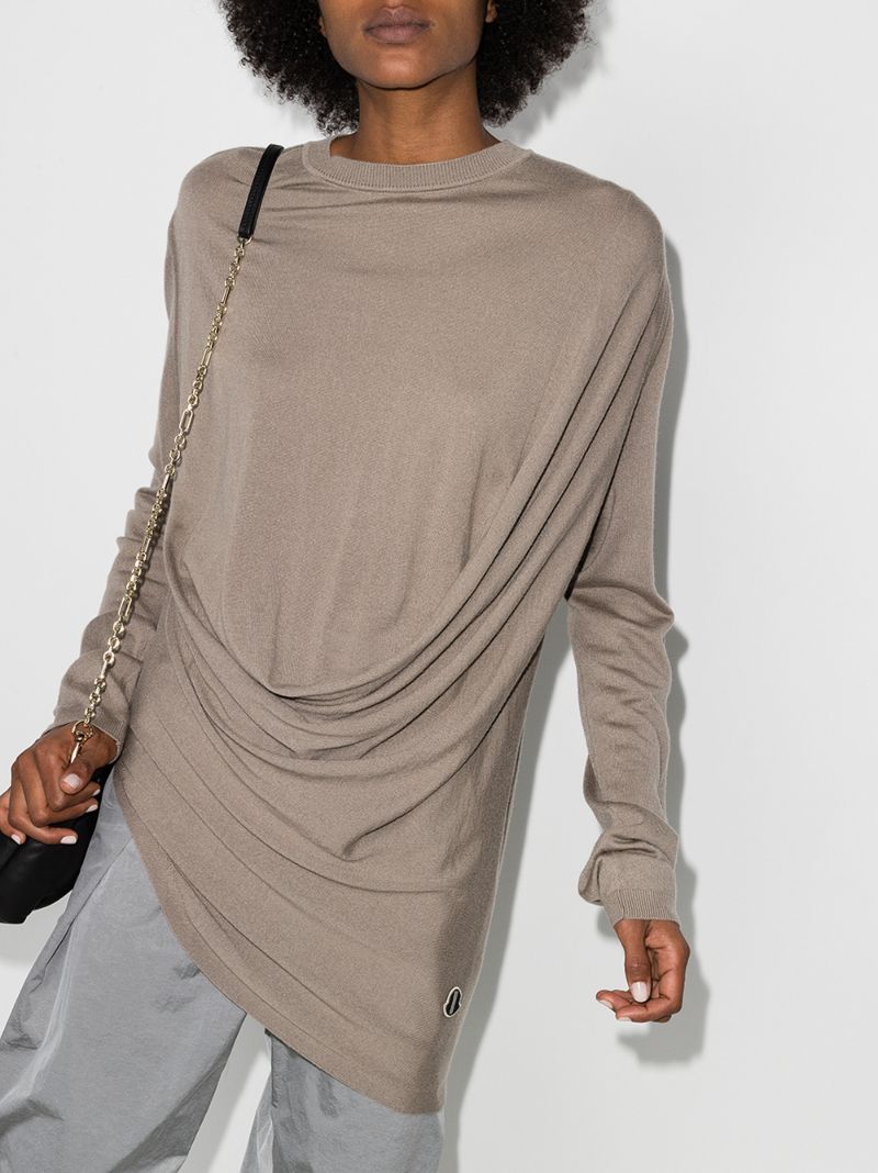 Draped Cashmere Sweater