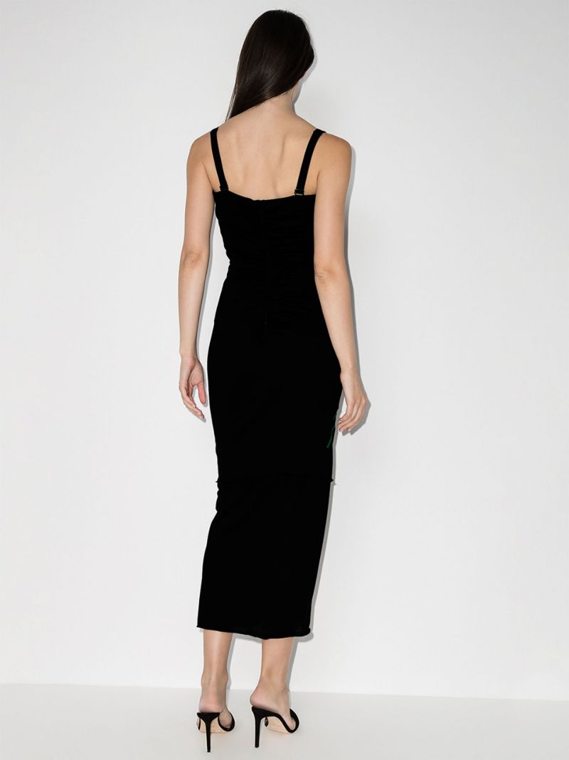 Rose Applique Fitted Dress