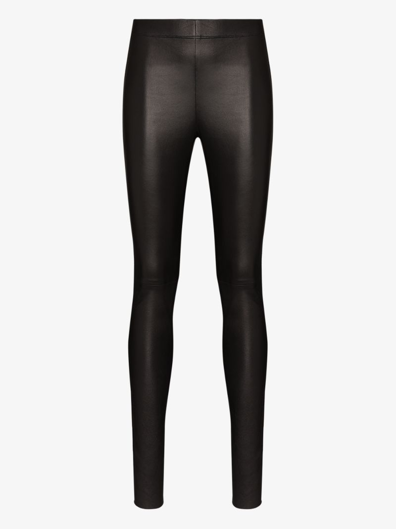 High Waist Leather Leggings