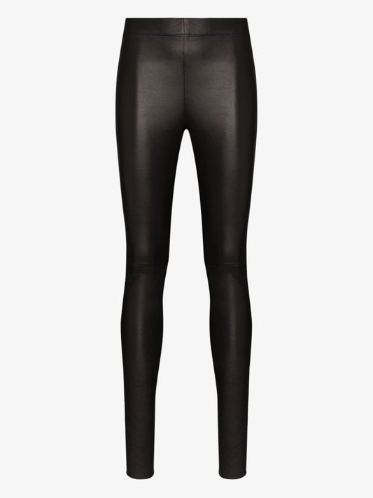 High Waist Leather Leggings