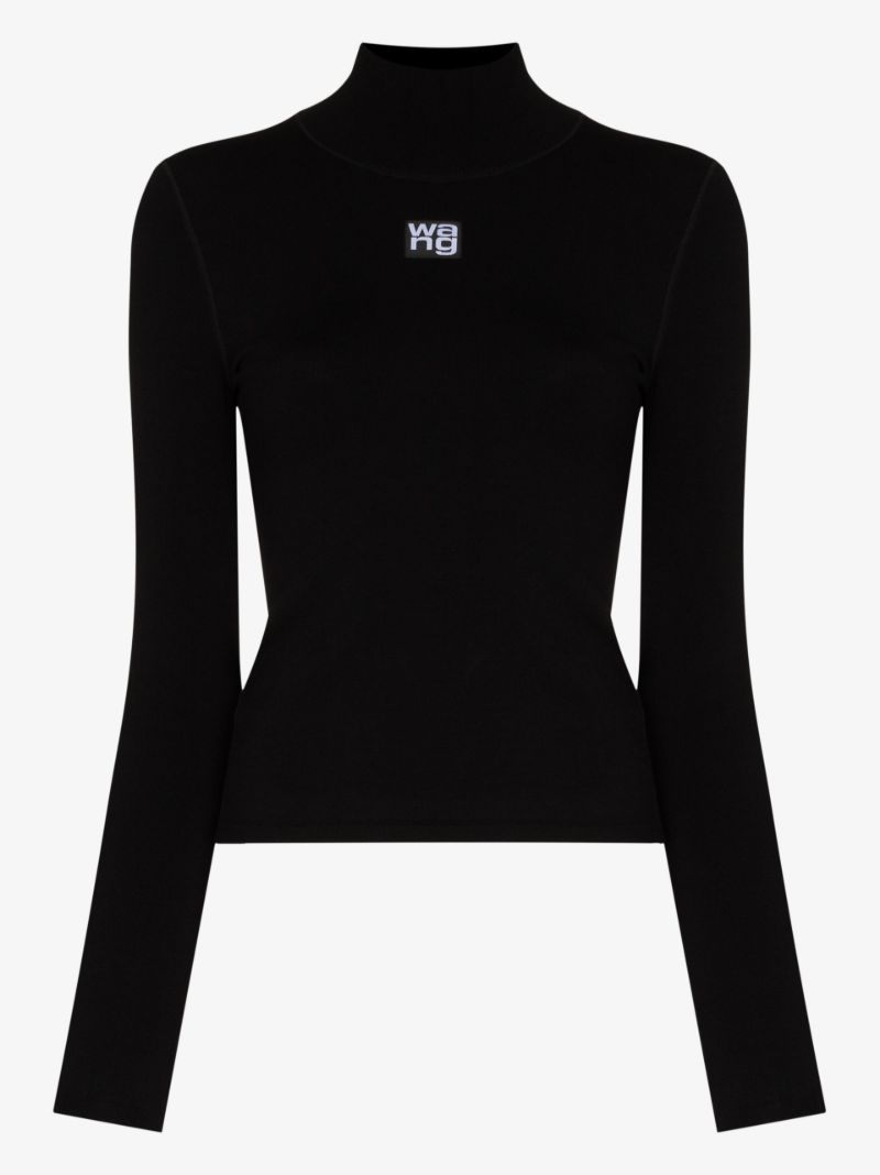 High Neck Logo Top