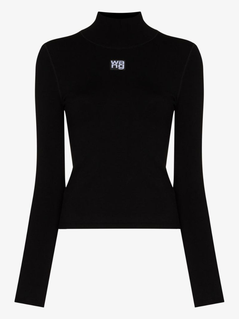 High Neck Logo Top