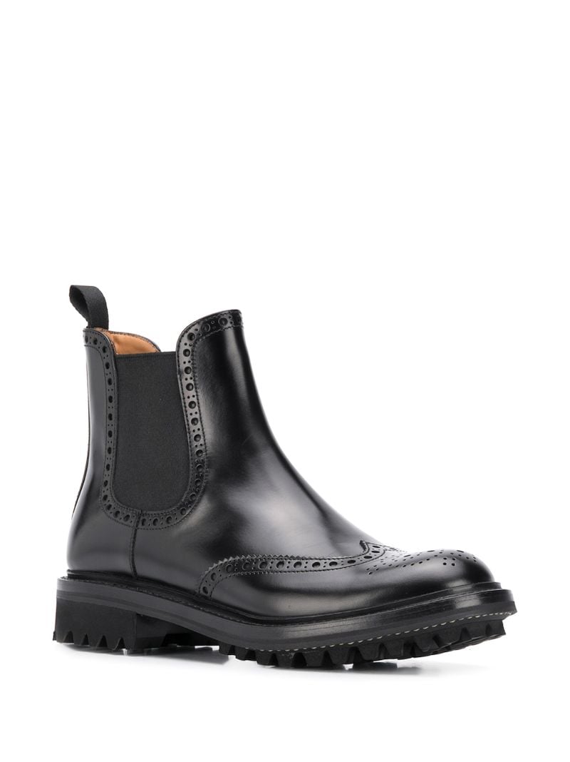 Black Aura 2 Rois Leather Ankle Boots