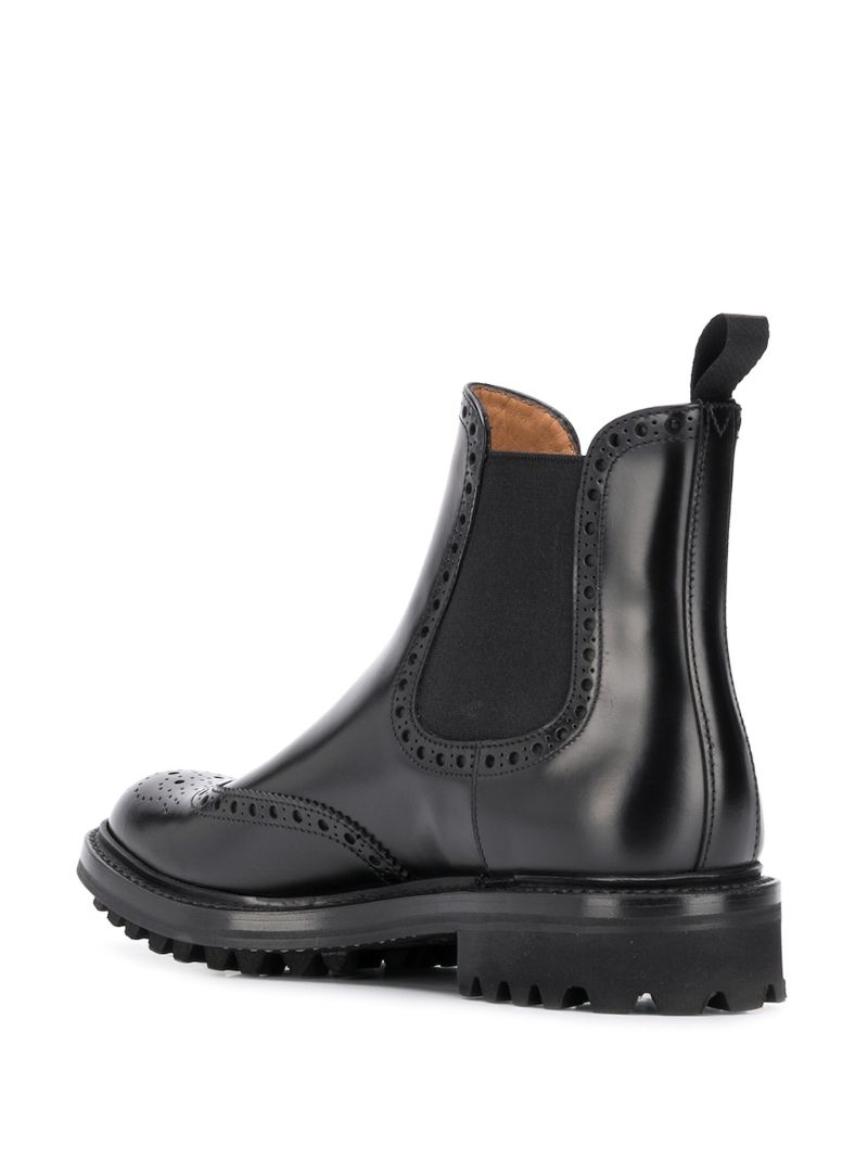 Black Aura 2 Rois Leather Ankle Boots