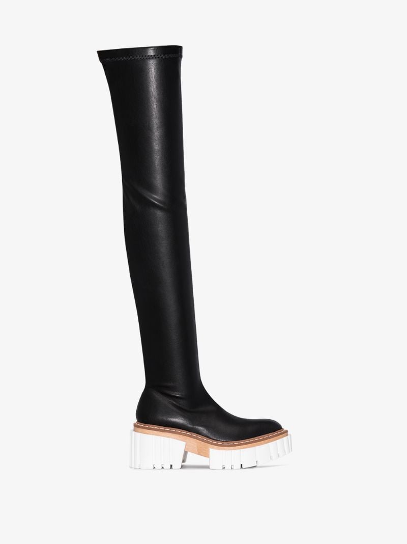 Black Emilie 75 Thigh-high Boots