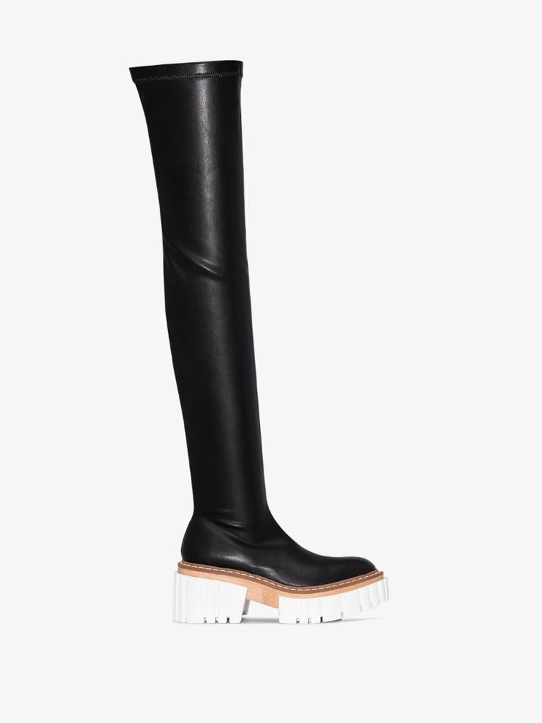 Black Emilie 75 Thigh-high Boots