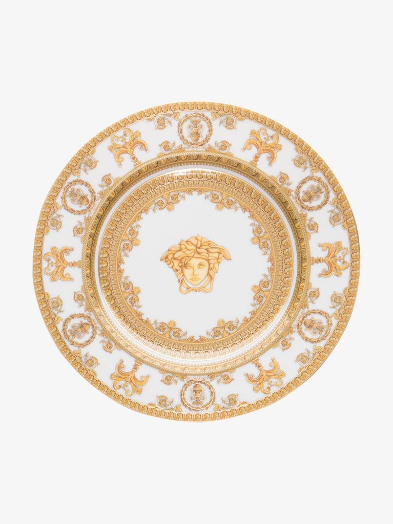 White I Love Baroque Porcelain Plate
