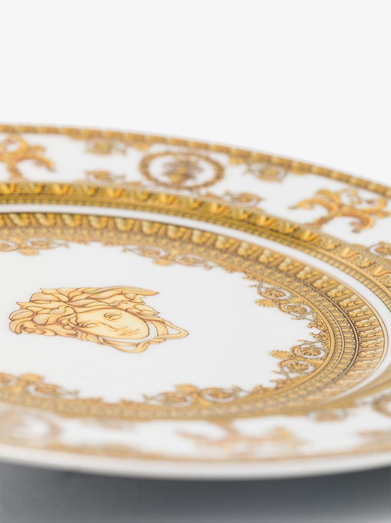 White I Love Baroque Porcelain Plate