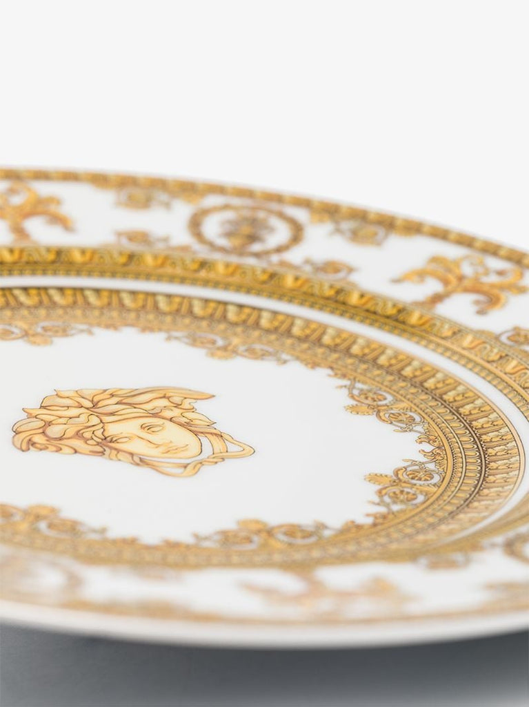 White I Love Baroque Porcelain Plate