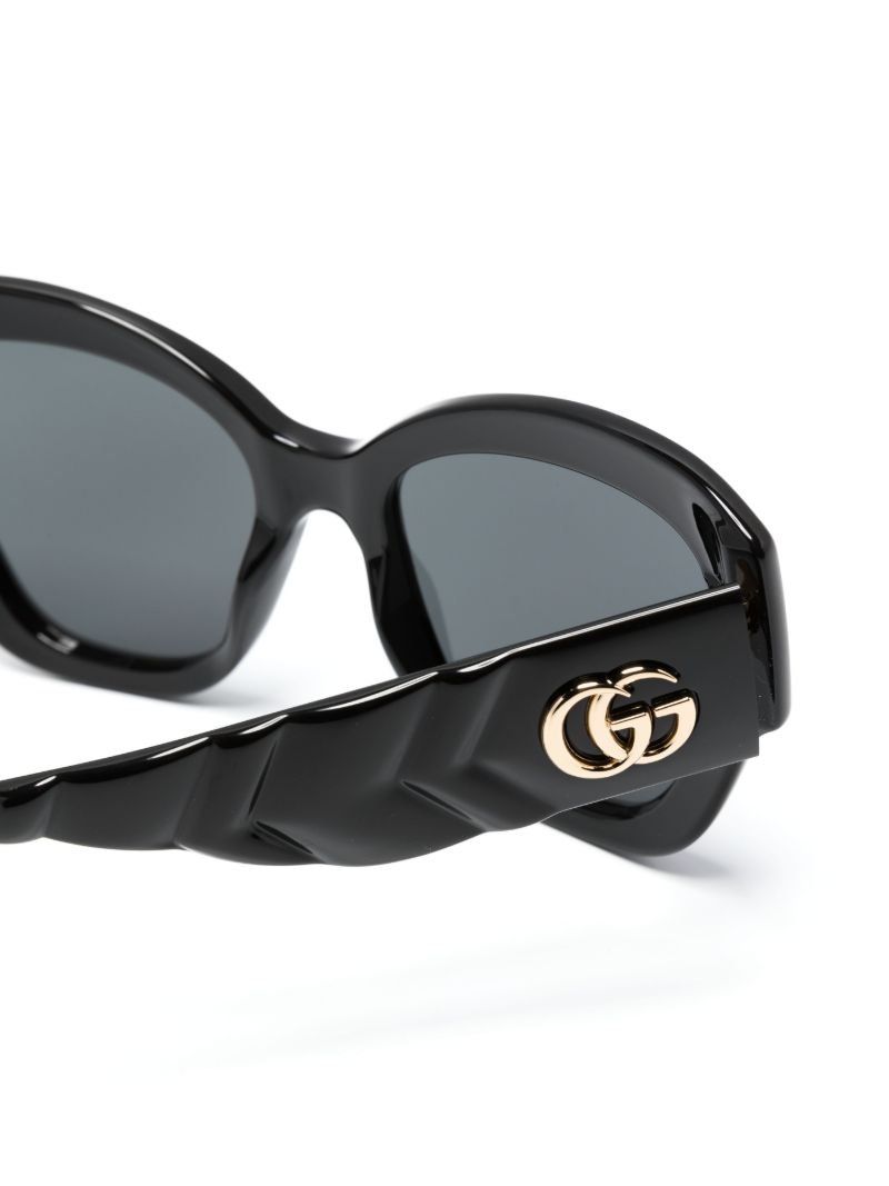 Black Gg0808s Cat Eye Frame Sunglasses