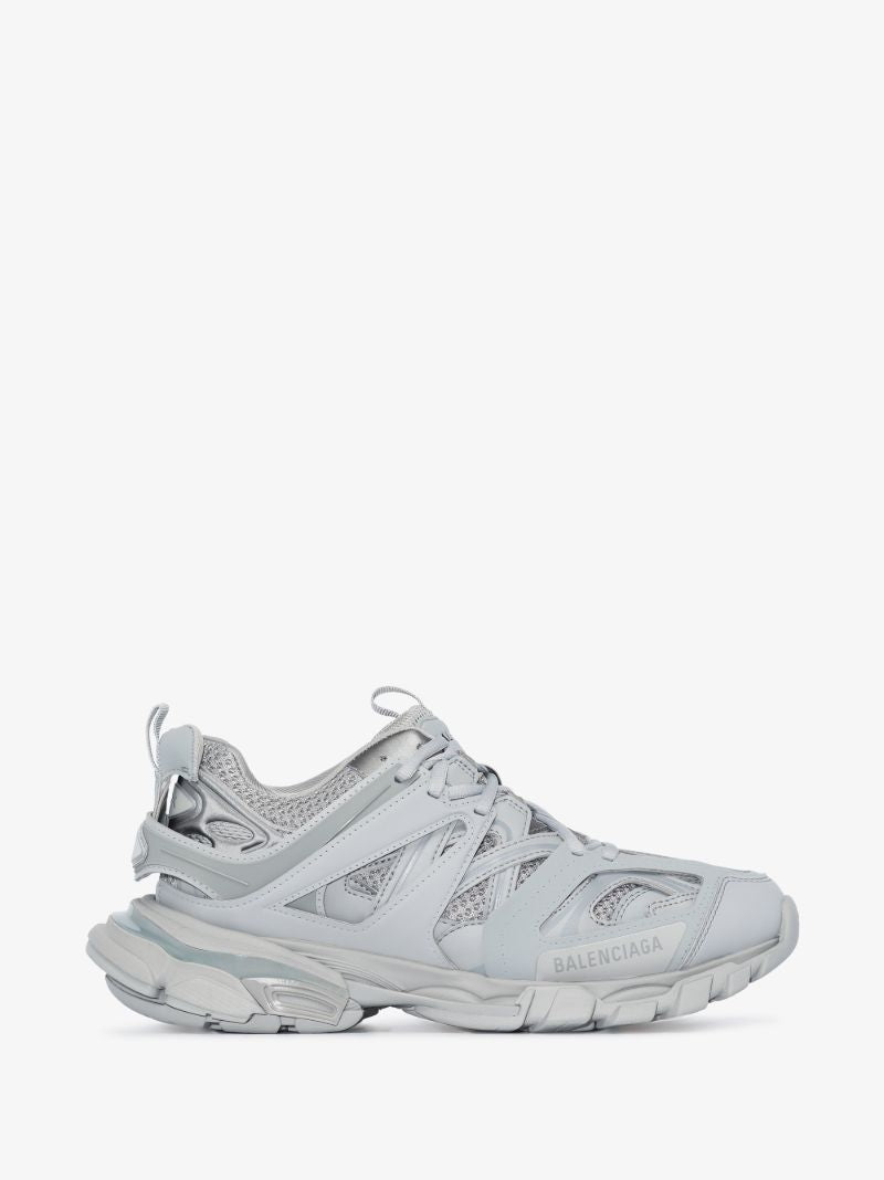 Grey Track Panel Sneakers