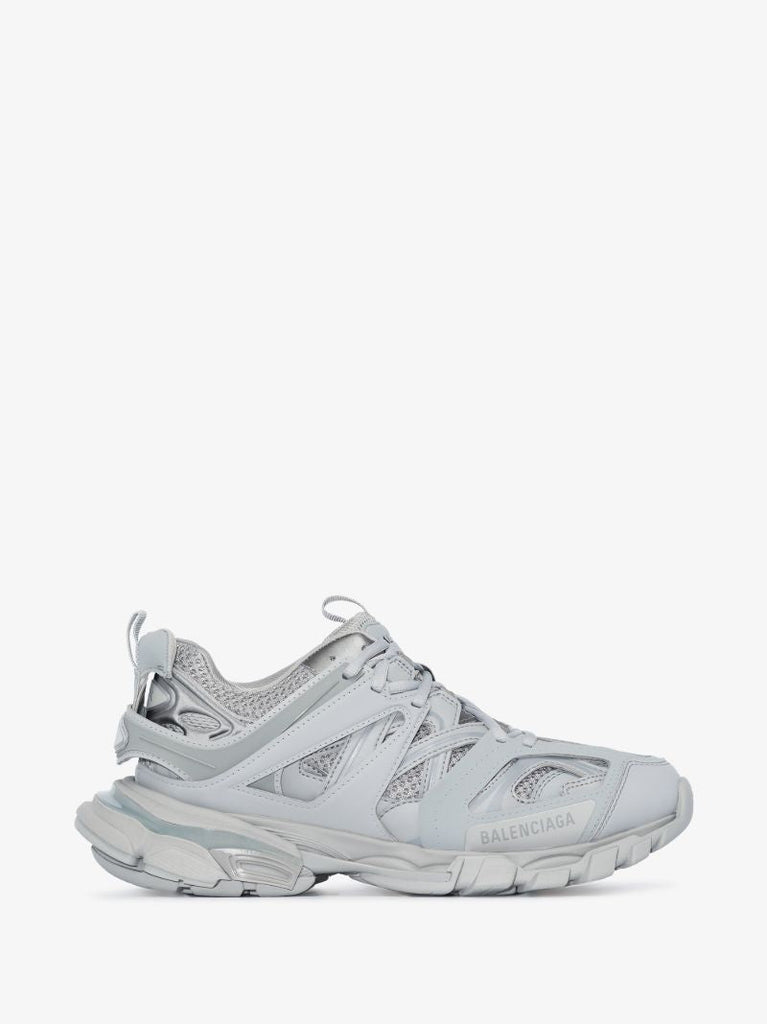 Grey Track Panel Sneakers