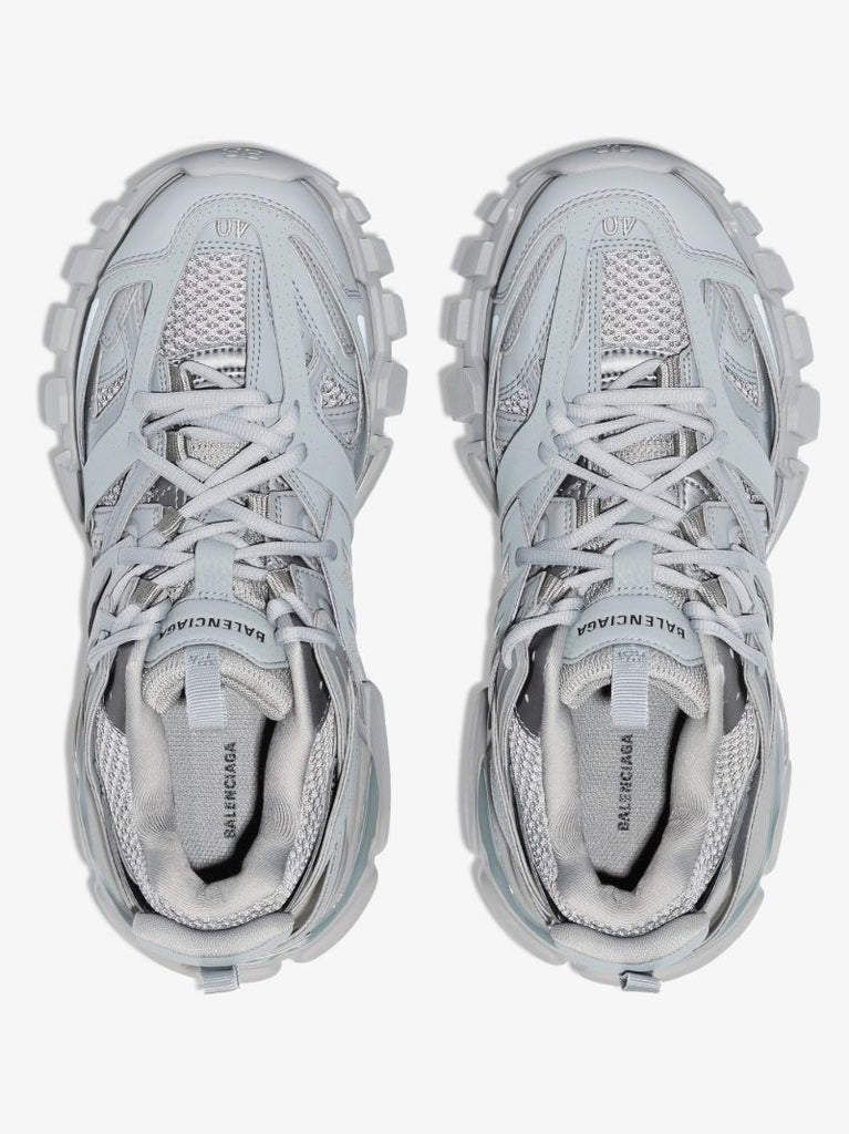 Grey Track Panel Sneakers