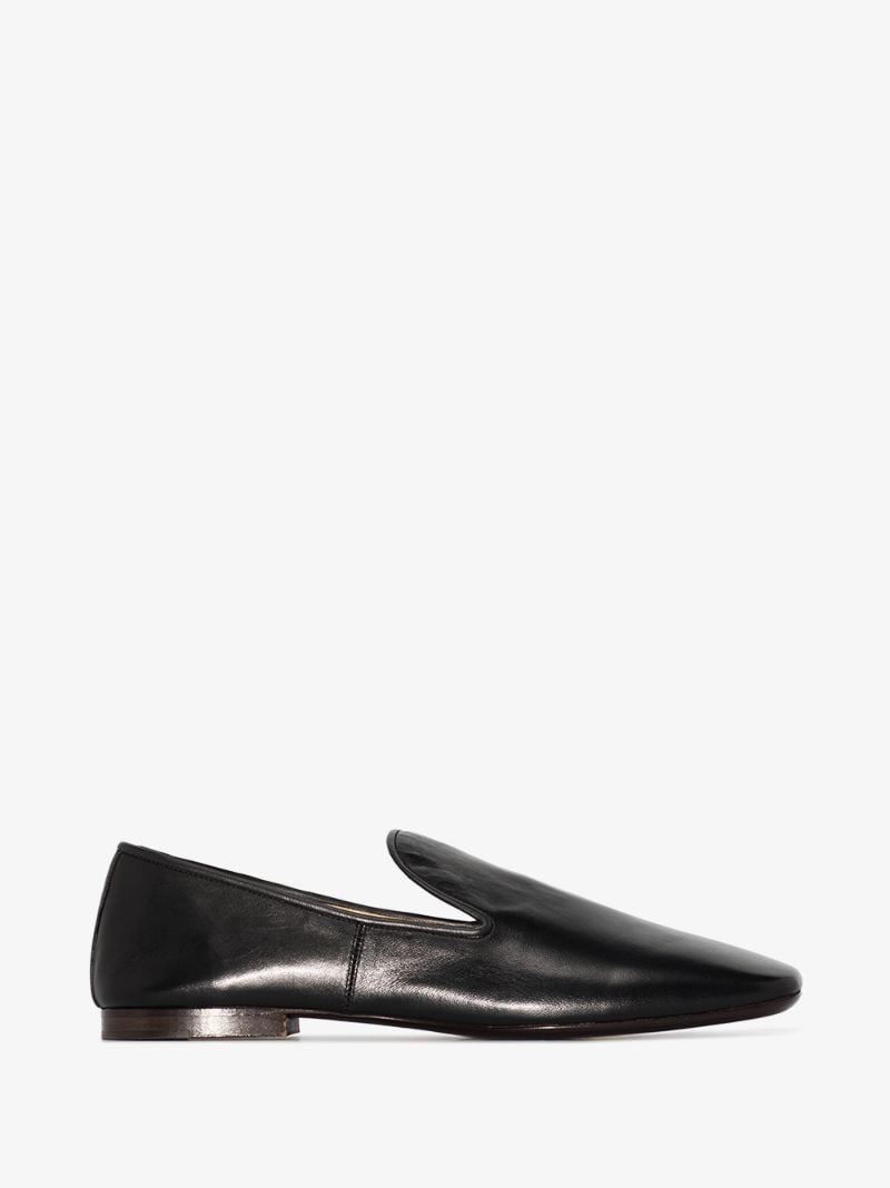 Black Soft Leather Loafers