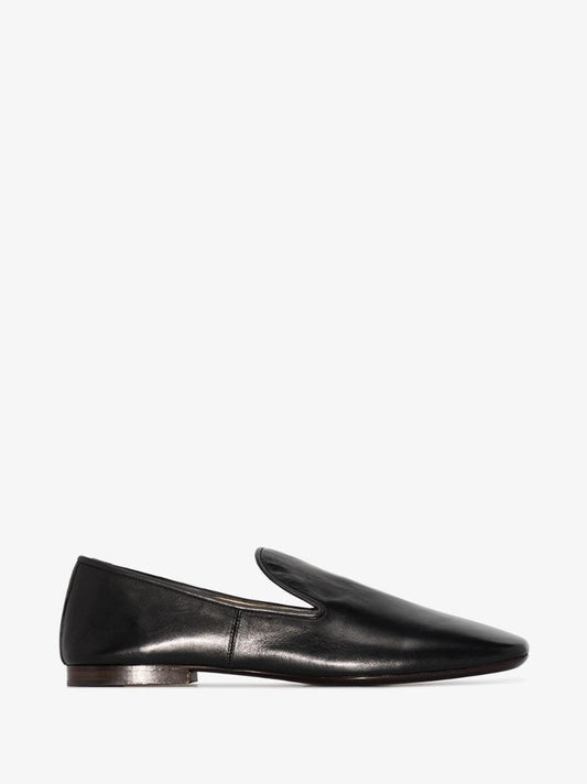Black Soft Leather Loafers