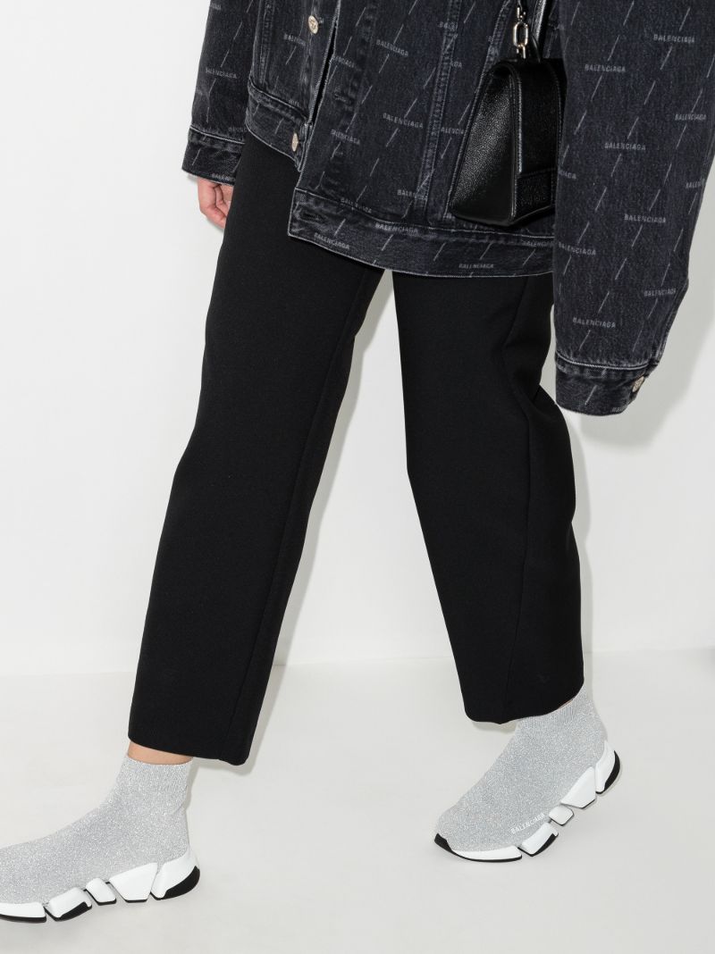 Grey Speed Sock Sneakers