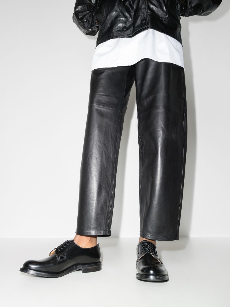 Black Shannon Leather Derby Shoes