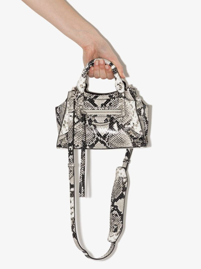 Mini Neo Classic City Snakeskin-effect Tote Bag