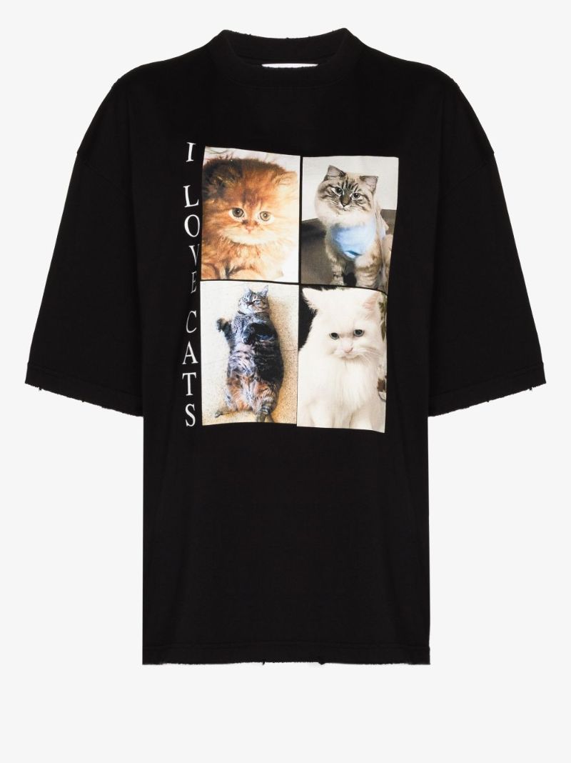 I Love Cats Graphic-print T-shirt