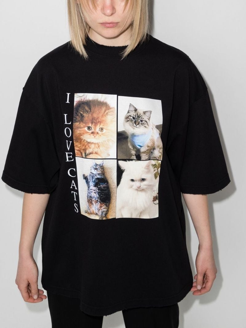 I Love Cats Graphic-print T-shirt