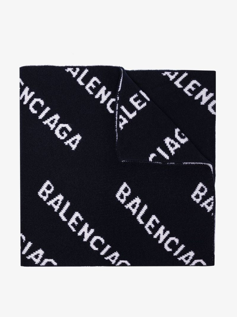 All-over Jacquard Logo Scarf