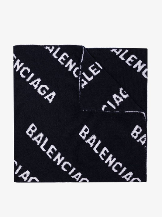 All-over Jacquard Logo Scarf