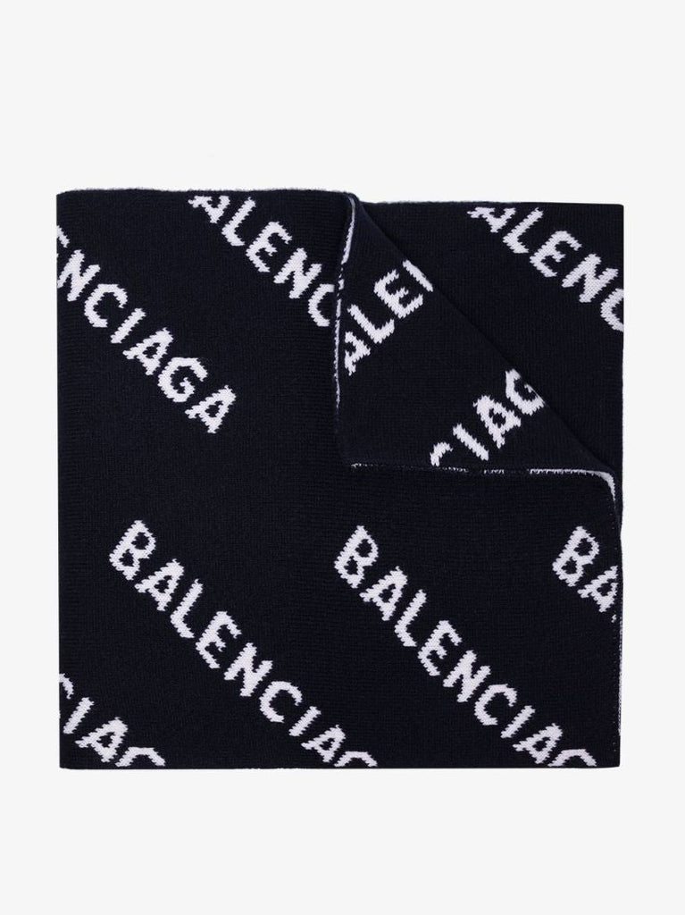 All-over Jacquard Logo Scarf