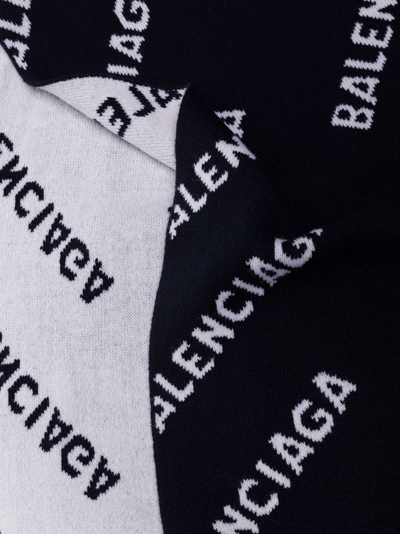 All-over Jacquard Logo Scarf