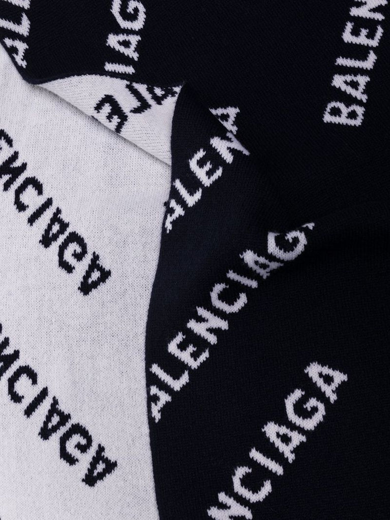 All-over Jacquard Logo Scarf