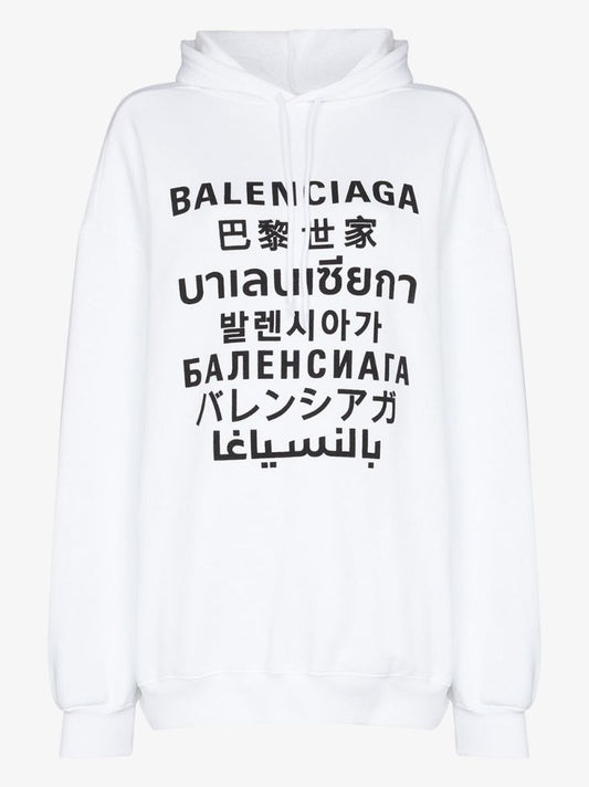 Translation Logo-print Hoodie