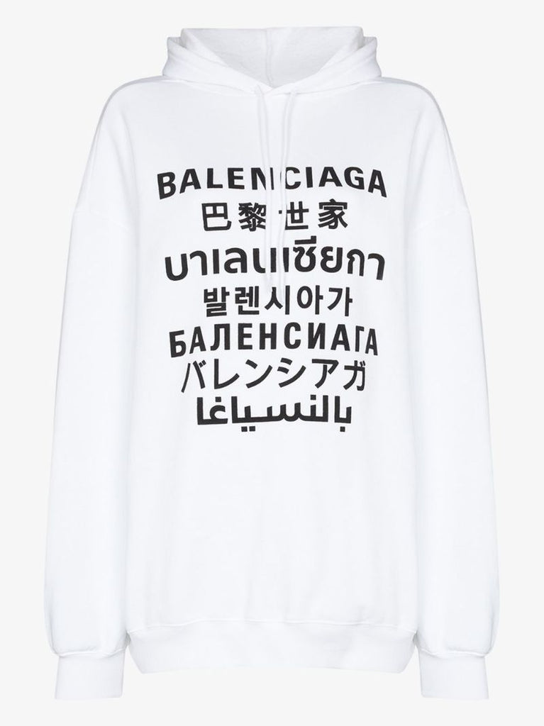 Translation Logo-print Hoodie