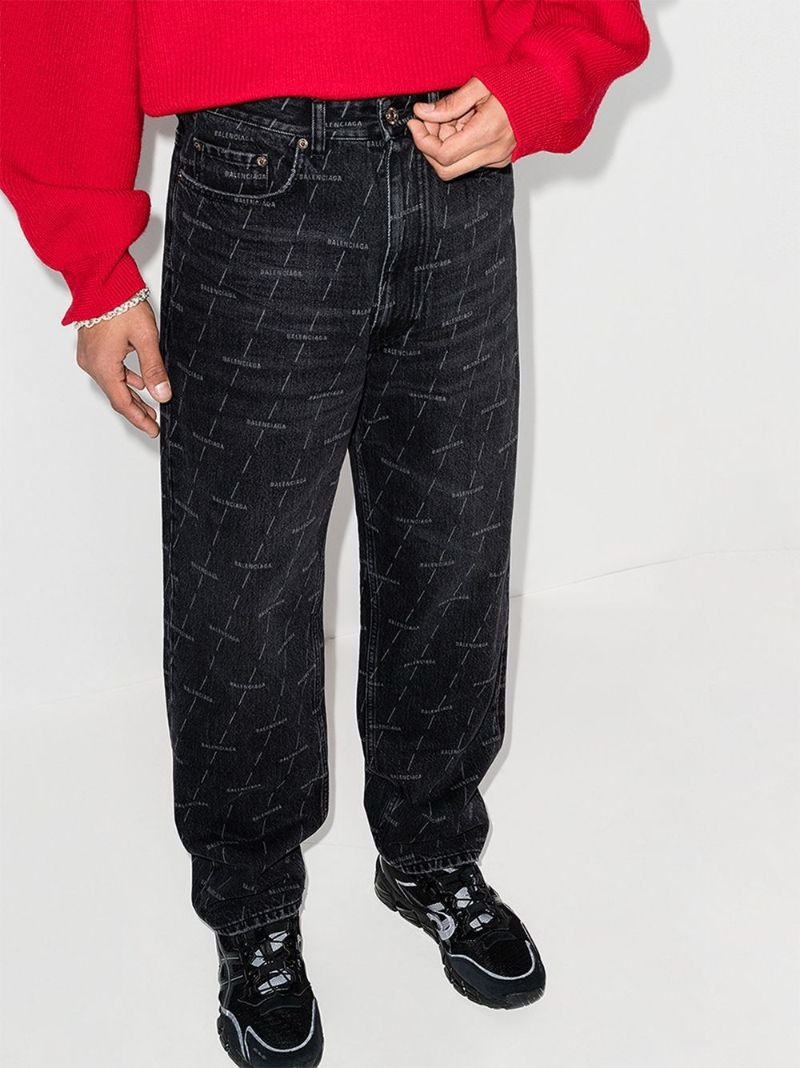 Logo-print Loose-fit Jeans