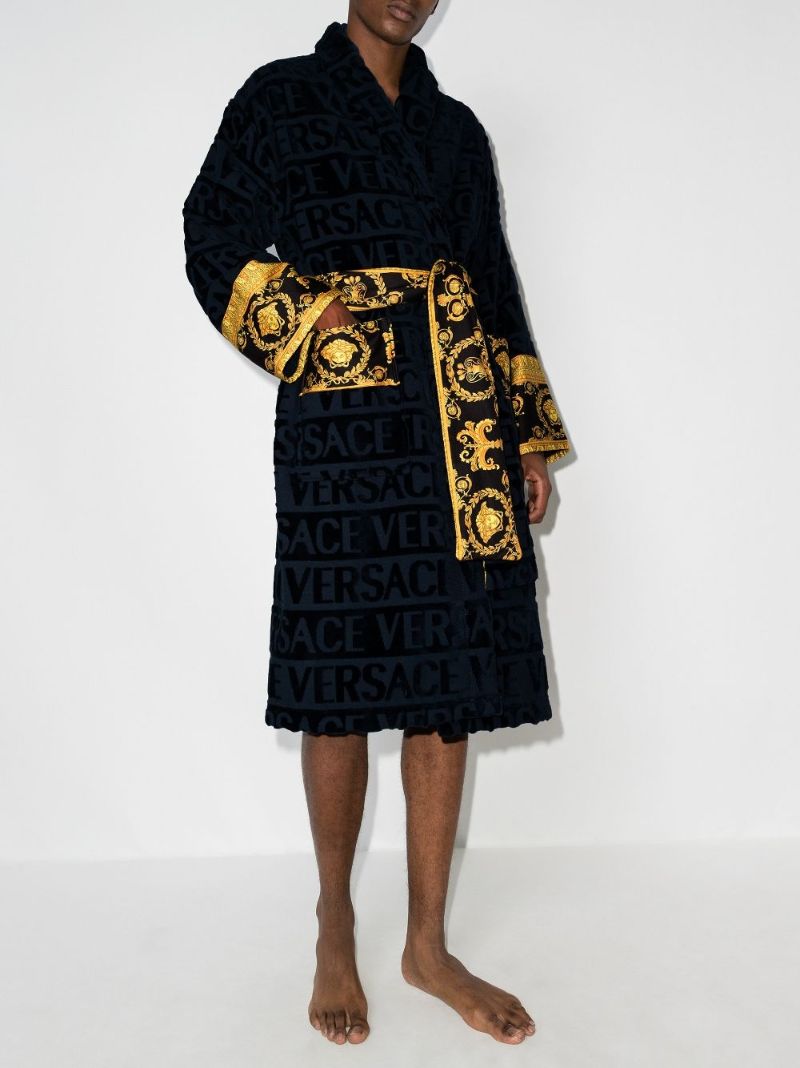 I Love Baroque Belted-waist Robe