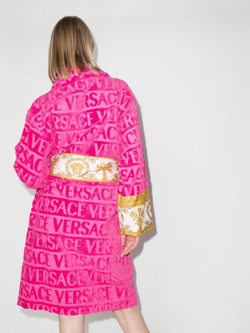 Pink I Love Baroque Cotton Robe