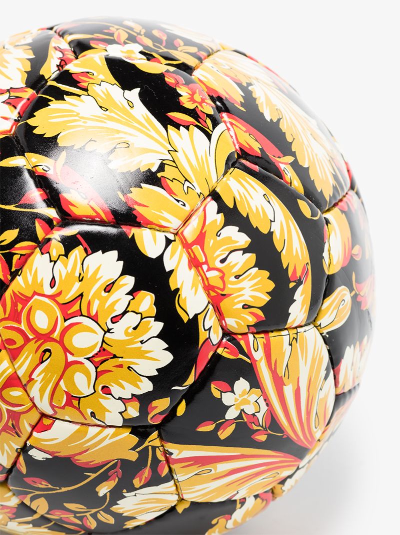 Black Baroque Print Football