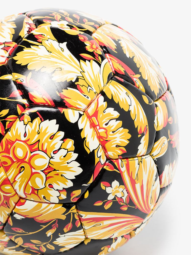 Black Baroque Print Football