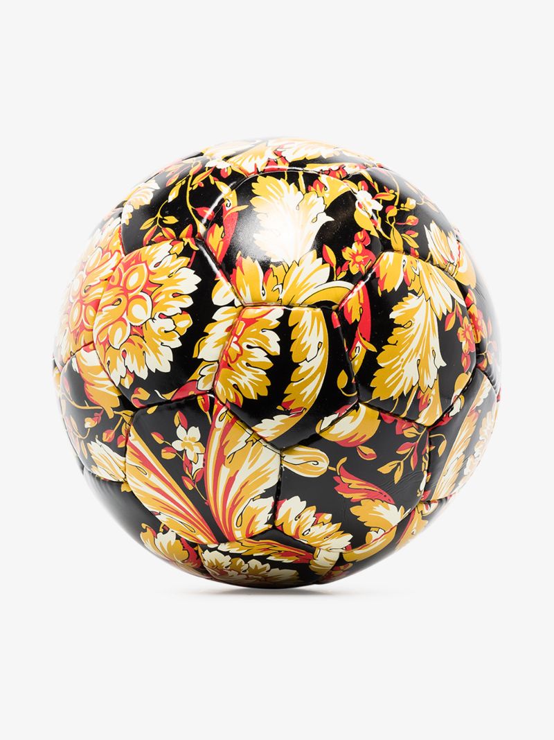 Black Baroque Print Football