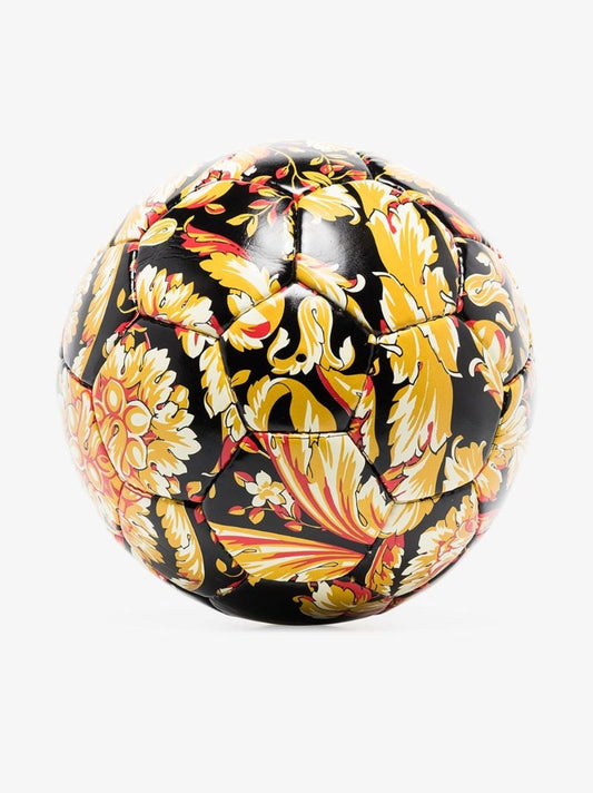 Black Baroque Print Football