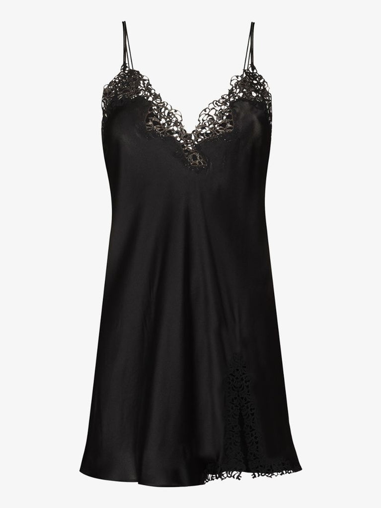 Petite MacramÃ_x0083_Â© Silk Slip Dress