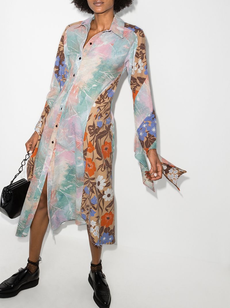 Bonnie Twisted Panel Shirt Dress