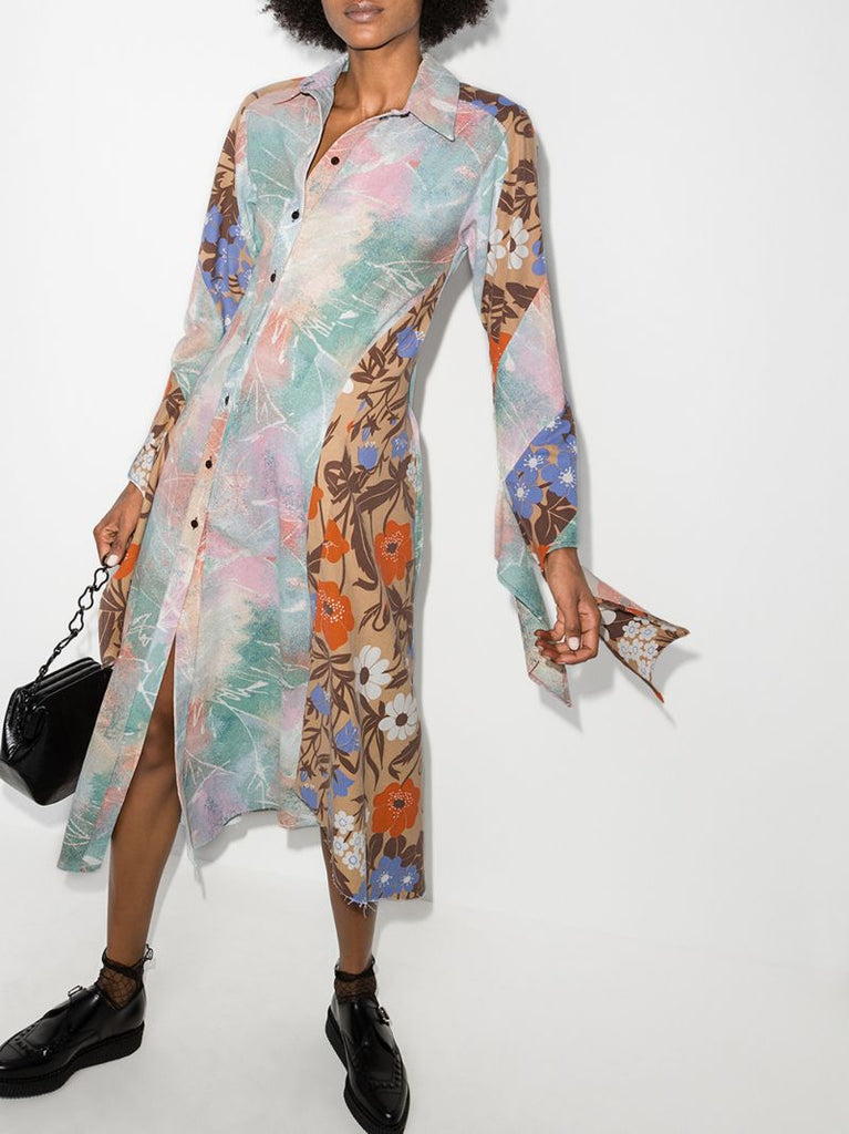 Bonnie Twisted Panel Shirt Dress