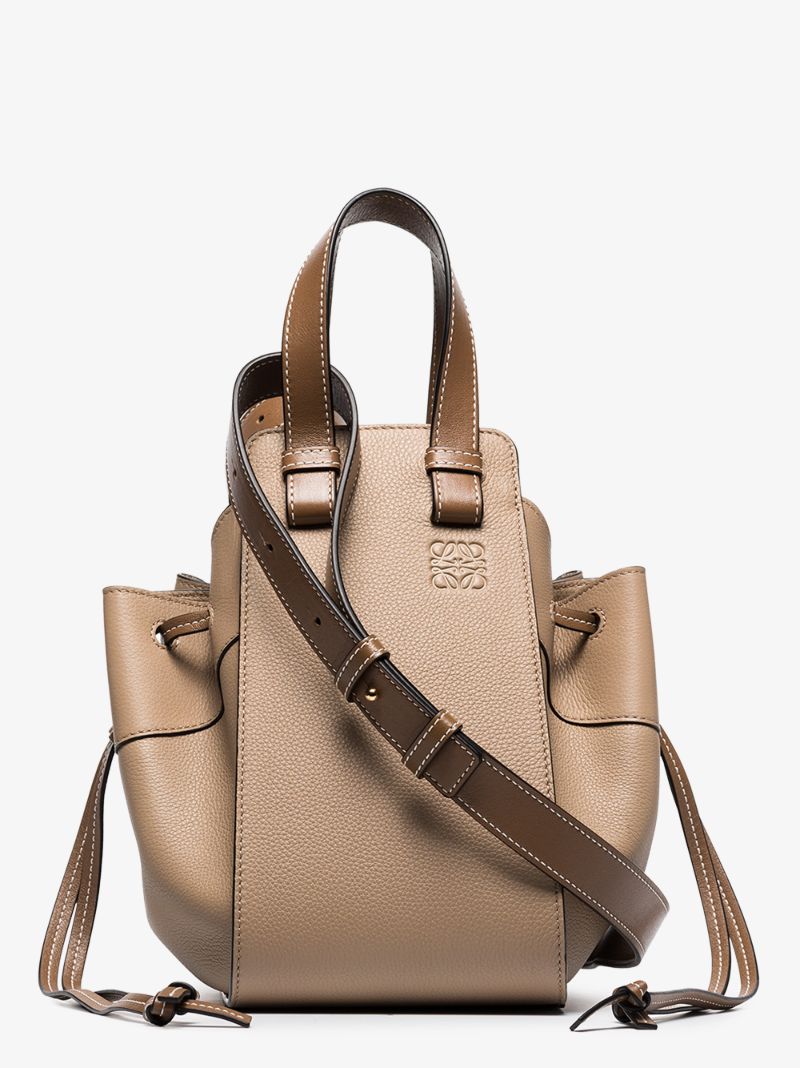 Neutral Hammock Mini Leather Shoulder Bag