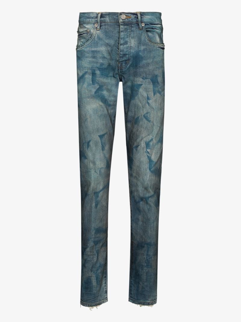 P001 French Dirty Resin Slim Fit Jeans