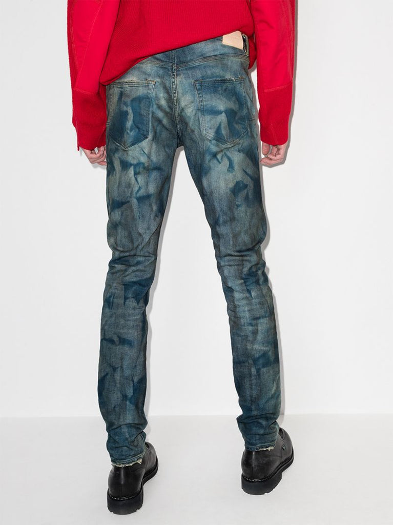 P001 French Dirty Resin Slim Fit Jeans
