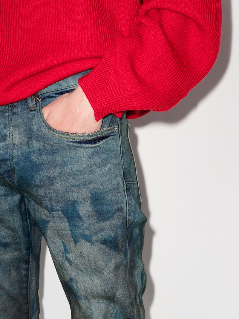 P001 French Dirty Resin Slim Fit Jeans