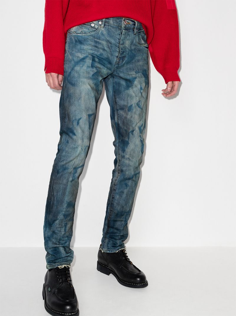 P001 French Dirty Resin Slim Fit Jeans