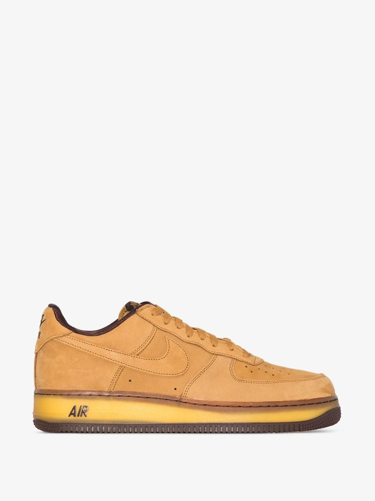 Brown Air Force 1 Low Top Retro Sneakers