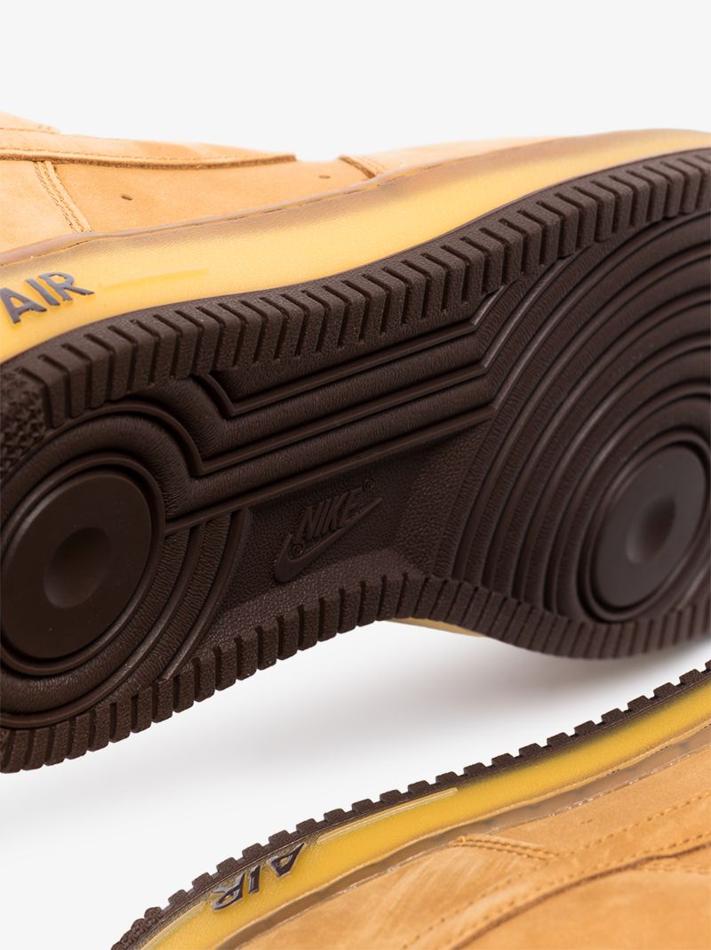Brown Air Force 1 Low Top Retro Sneakers